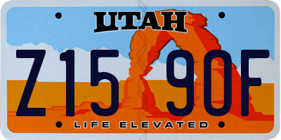 UT license plate Z159OF