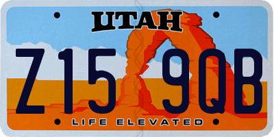 UT license plate Z159QB