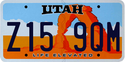 UT license plate Z159QM