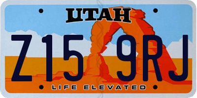 UT license plate Z159RJ
