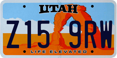 UT license plate Z159RW