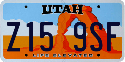 UT license plate Z159SF