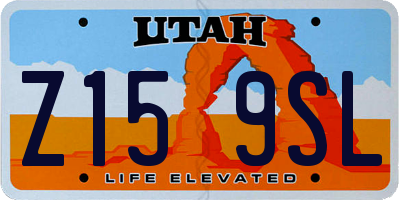 UT license plate Z159SL