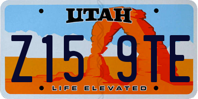 UT license plate Z159TE