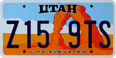 UT license plate Z159TS