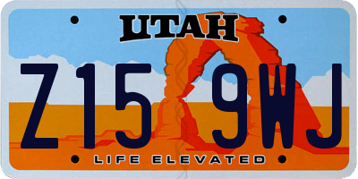 UT license plate Z159WJ
