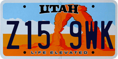 UT license plate Z159WK