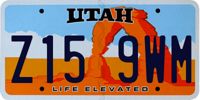 UT license plate Z159WM