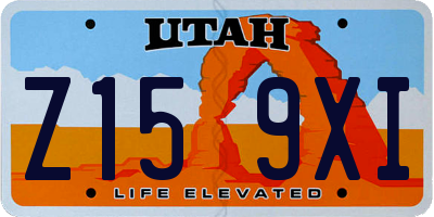 UT license plate Z159XI