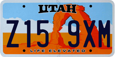UT license plate Z159XM