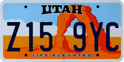 UT license plate Z159YC