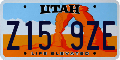 UT license plate Z159ZE