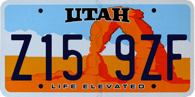 UT license plate Z159ZF