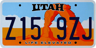 UT license plate Z159ZJ