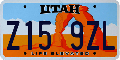 UT license plate Z159ZL