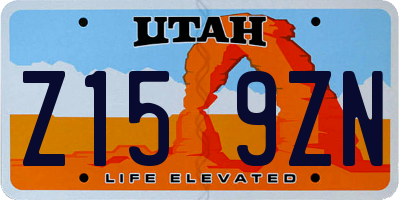 UT license plate Z159ZN