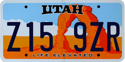 UT license plate Z159ZR