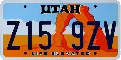 UT license plate Z159ZV