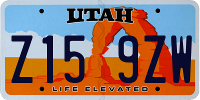 UT license plate Z159ZW