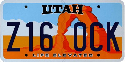 UT license plate Z160CK