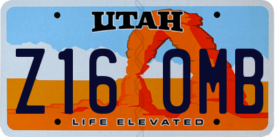 UT license plate Z160MB