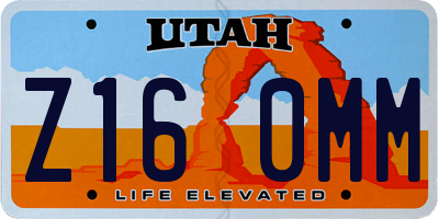 UT license plate Z160MM