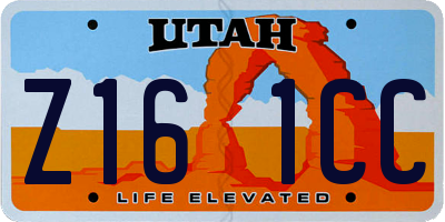 UT license plate Z161CC