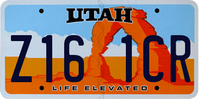 UT license plate Z161CR