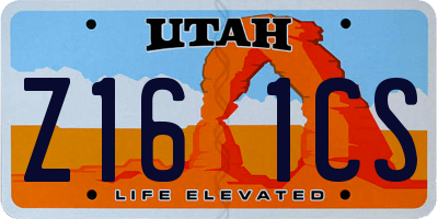 UT license plate Z161CS