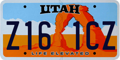UT license plate Z161CZ