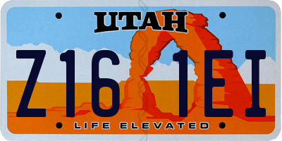 UT license plate Z161EI