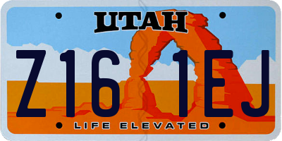 UT license plate Z161EJ