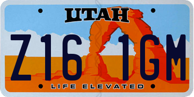 UT license plate Z161GM