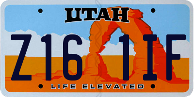 UT license plate Z161IF