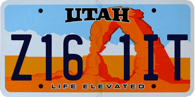 UT license plate Z161IT