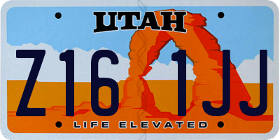 UT license plate Z161JJ