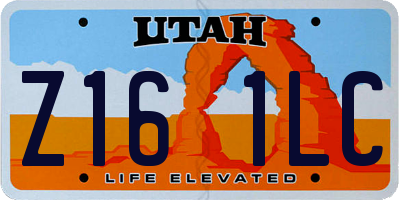 UT license plate Z161LC