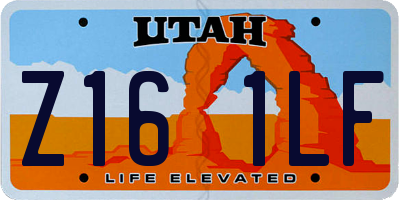 UT license plate Z161LF