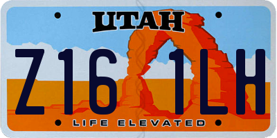 UT license plate Z161LH
