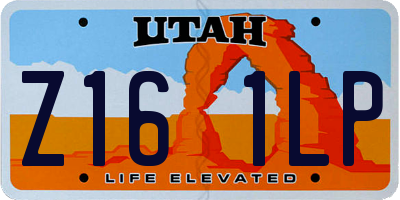 UT license plate Z161LP