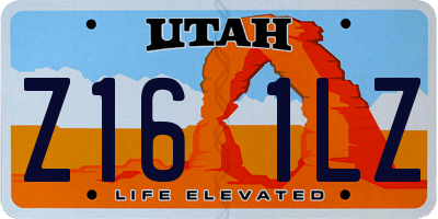 UT license plate Z161LZ
