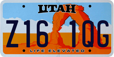 UT license plate Z161QG