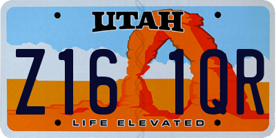 UT license plate Z161QR