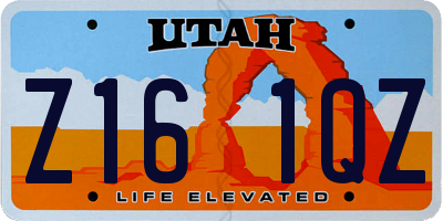 UT license plate Z161QZ