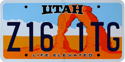 UT license plate Z161TG