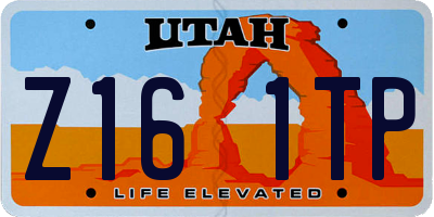 UT license plate Z161TP