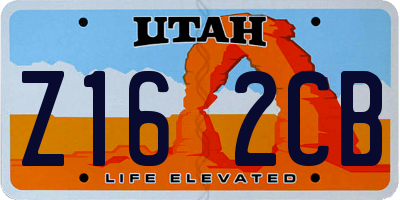 UT license plate Z162CB