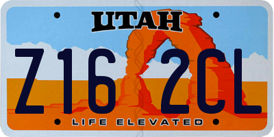 UT license plate Z162CL