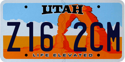 UT license plate Z162CM