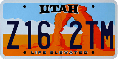 UT license plate Z162TM